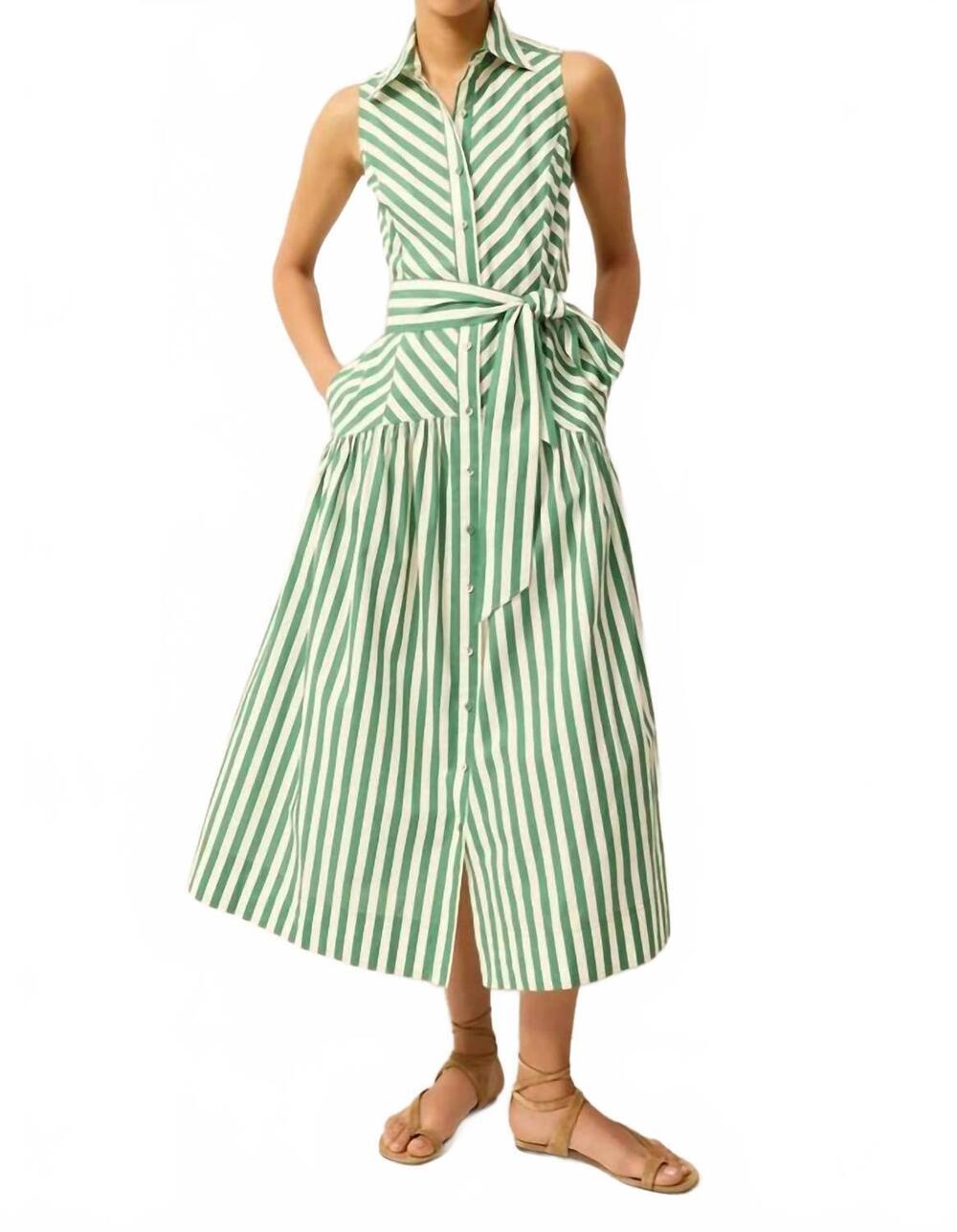 NEW MARIE OLIVER adalyn midi dress in green